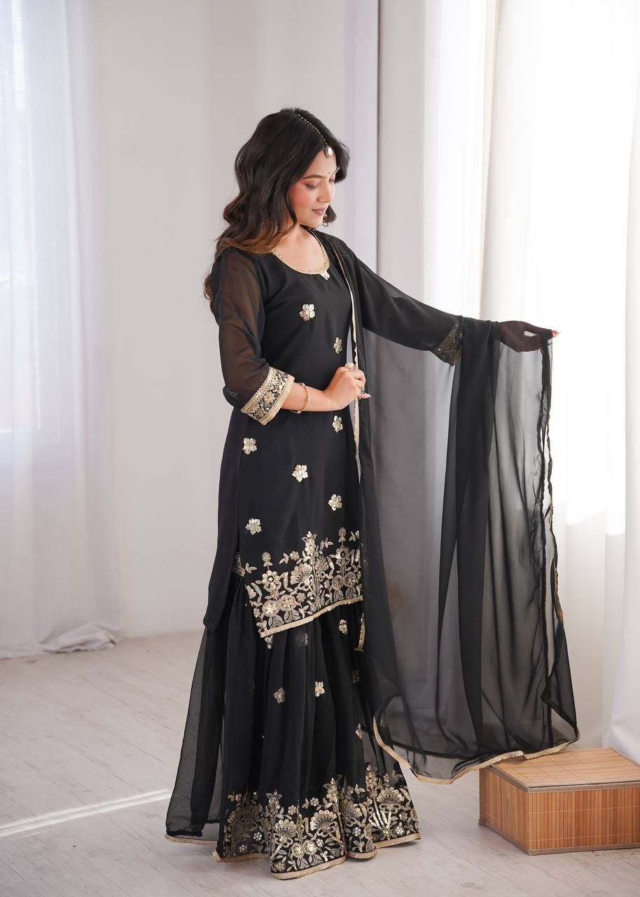 Priya's Designer Sequin Sharara Set