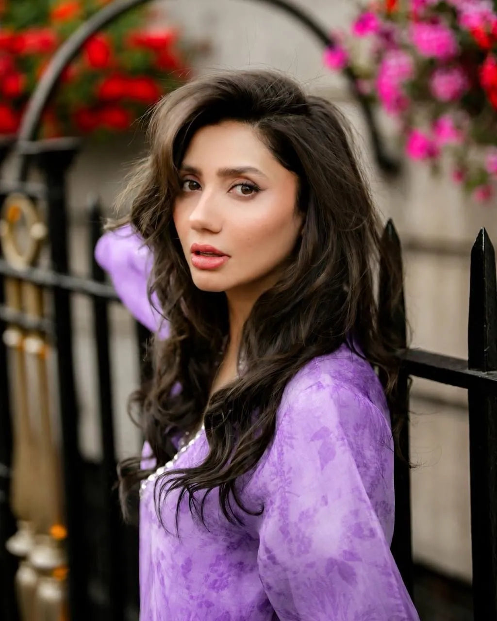 Purple Organza Shrug Kurta Pant Set