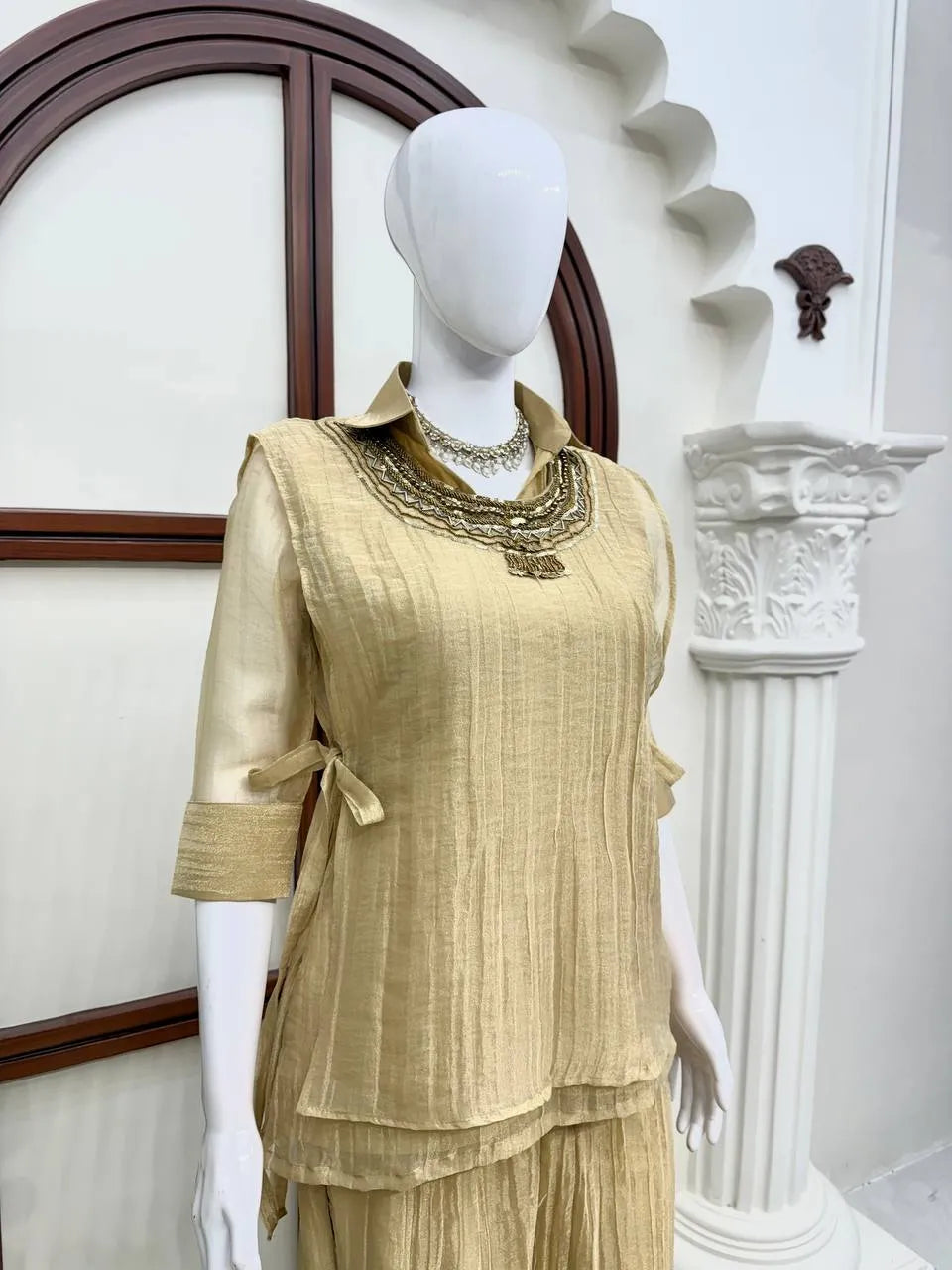 women yellow kurta set