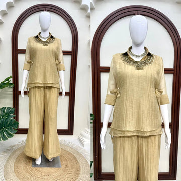 yellow festive kurta set